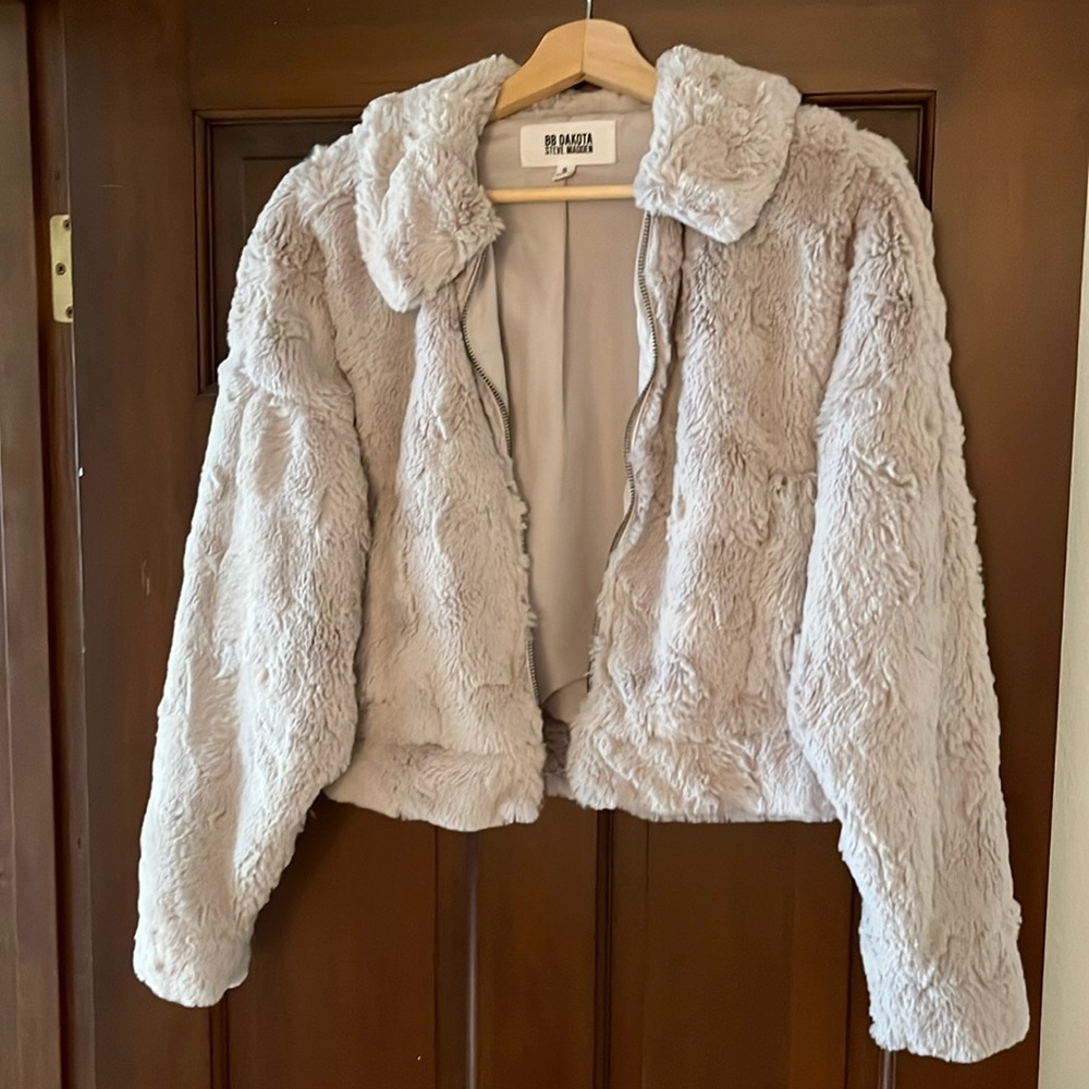 BB Dakota Steve Madden fur coat